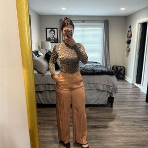 Aerie Women's Tan Wide-Leg Pants